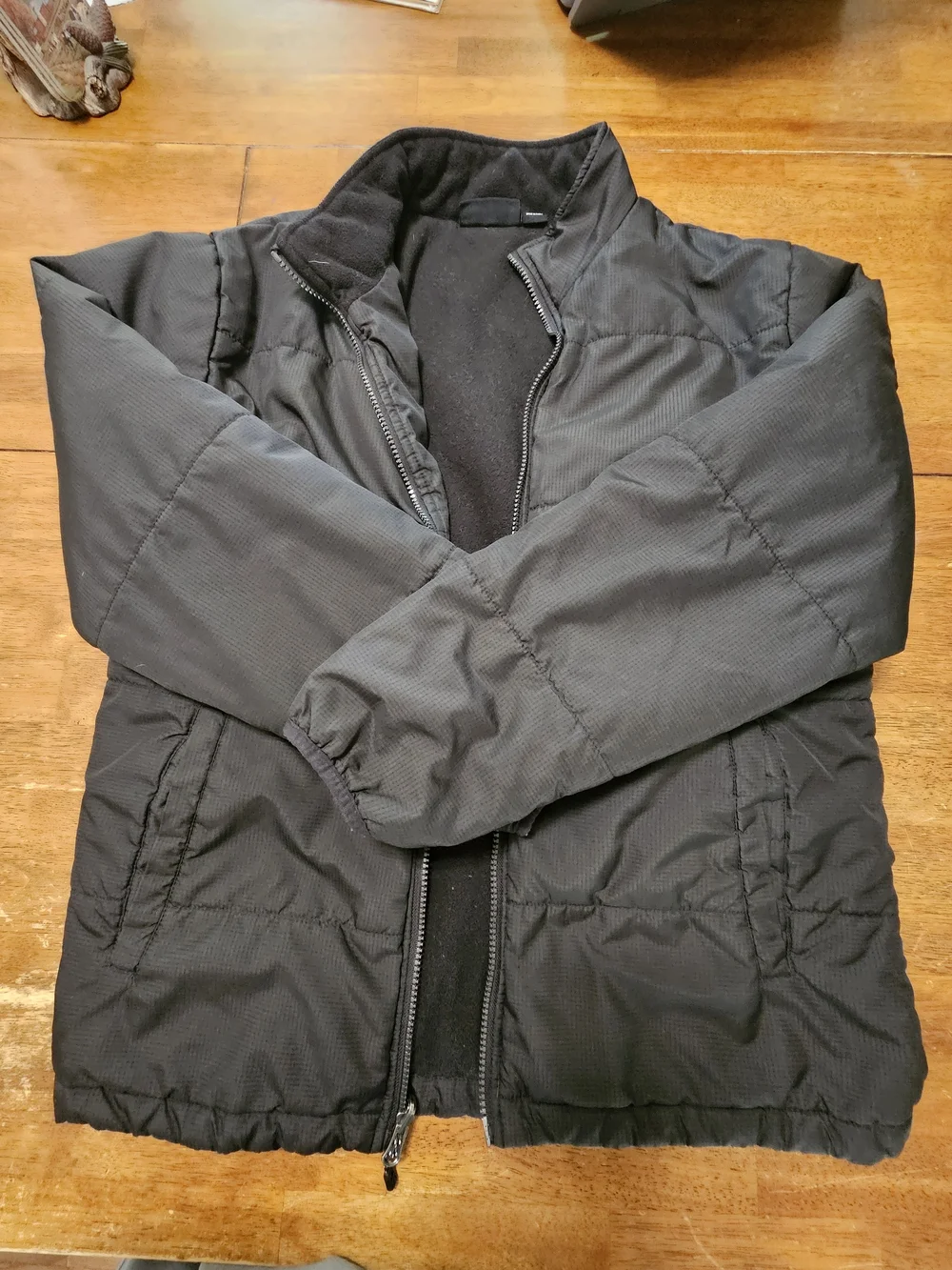 Swiss Tech Black Quilted Puffer Jacket